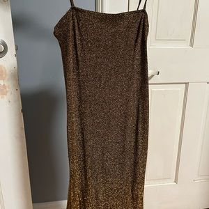 Forever 21 Black and Gold Mini Dress